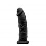 Realistyczne dildo silikonowe Silexd Model 2 czarne 19 cm - 5